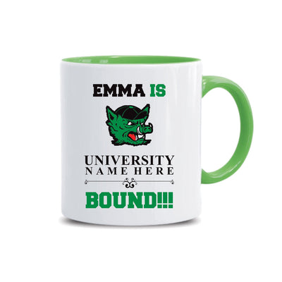 Personalized College Bound Mug - College Graduation, High School Graduation, University Bound